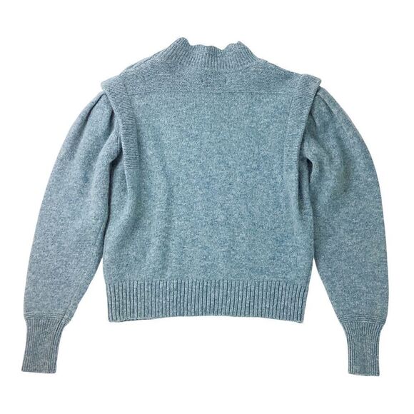 ISABEL MARANT Size 34 Meery Sweater Light Blue Heather Knit Pullover Merry - Picture 6 of 13